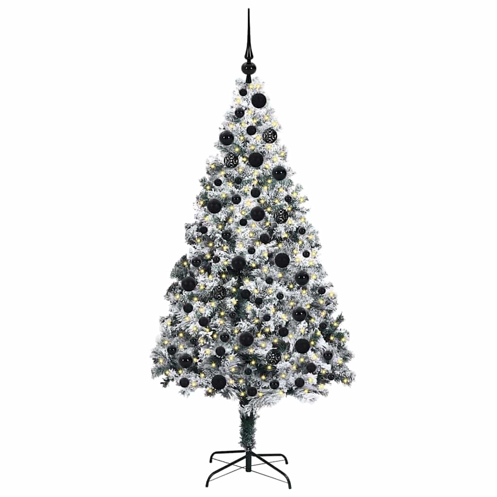 Kunstkerstboom met 300 LED Wit 180 cm PVC en Staal en Kunststof is nu te koop bij PeponiXL, paradijselijk wonen!