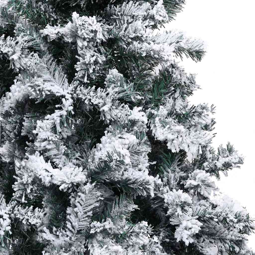Kunstkerstboom met 300 LED Wit 180 cm PVC en Staal en Kunststof