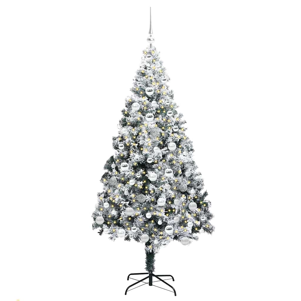 Kunstkerstboom met 300 LED Wit 180 cm PVC en Staal en Kunststof is nu te koop bij PeponiXL, paradijselijk wonen!