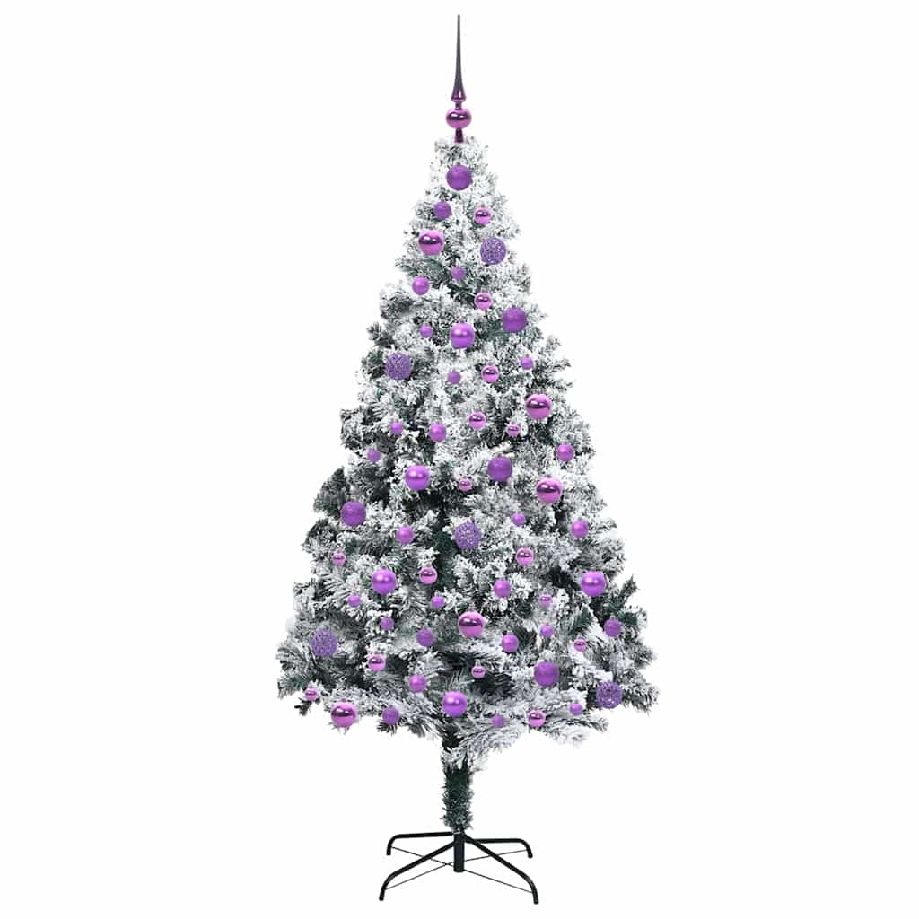 Kunstkerstboom met 300 LED Wit 180 cm PVC en Staal en Kunststof is nu te koop bij PeponiXL, paradijselijk wonen!