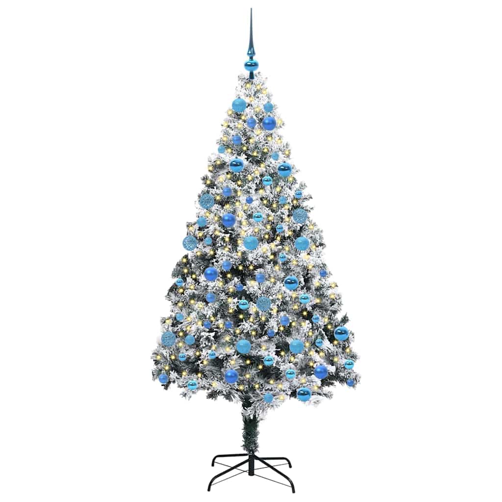 Kunstkerstboom met 300 LED Wit 180 cm PVC en Staal en Kunststof is nu te koop bij PeponiXL, paradijselijk wonen!