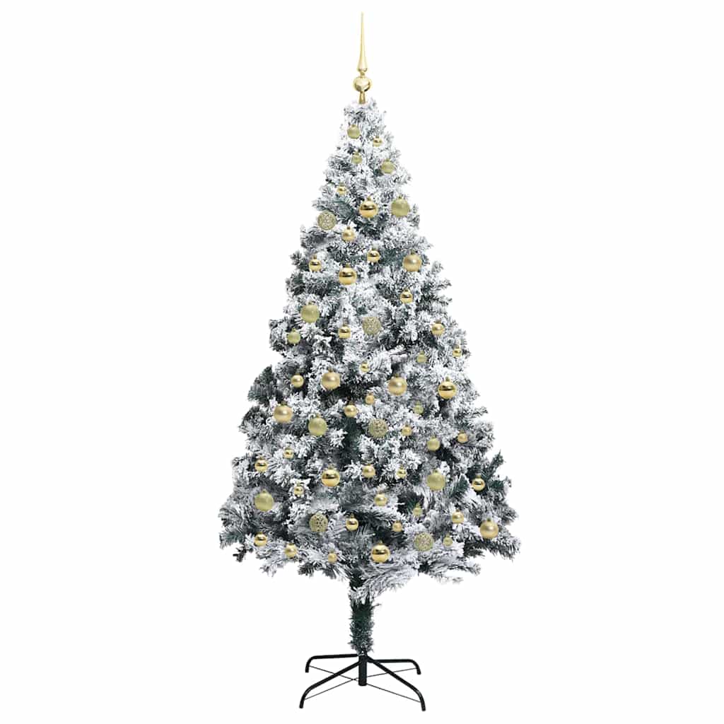 Kunstkerstboom met 300 LED Wit 210 cm PVC en Staal en Kunststof is nu te koop bij PeponiXL, paradijselijk wonen!