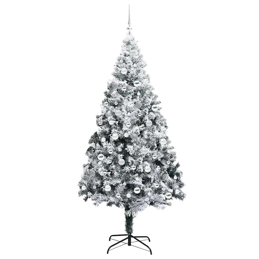 Kunstkerstboom met 300 LED Wit 210 cm PVC en Staal en Kunststof is nu te koop bij PeponiXL, paradijselijk wonen!