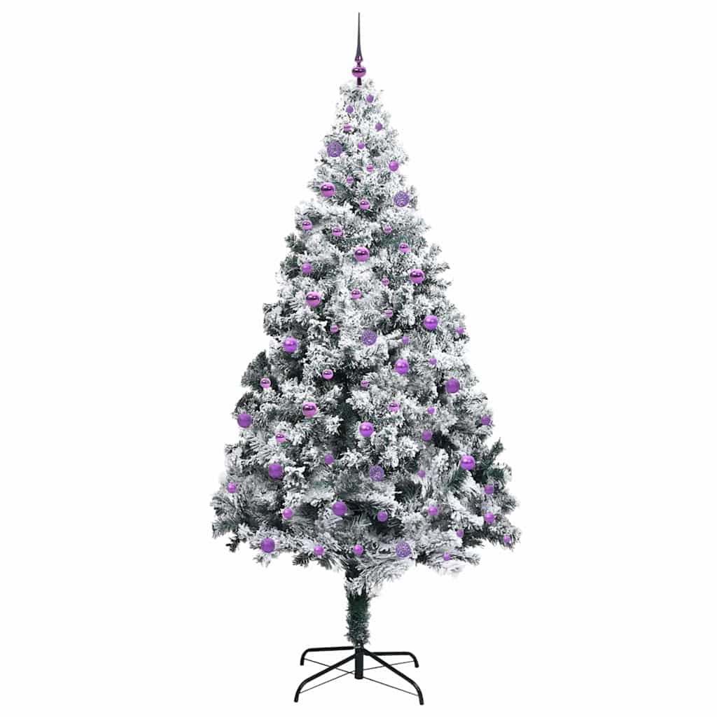 Kunstkerstboom met 300 LED Wit 240 cm PVC en Staal en Kunststof is nu te koop bij PeponiXL, paradijselijk wonen!