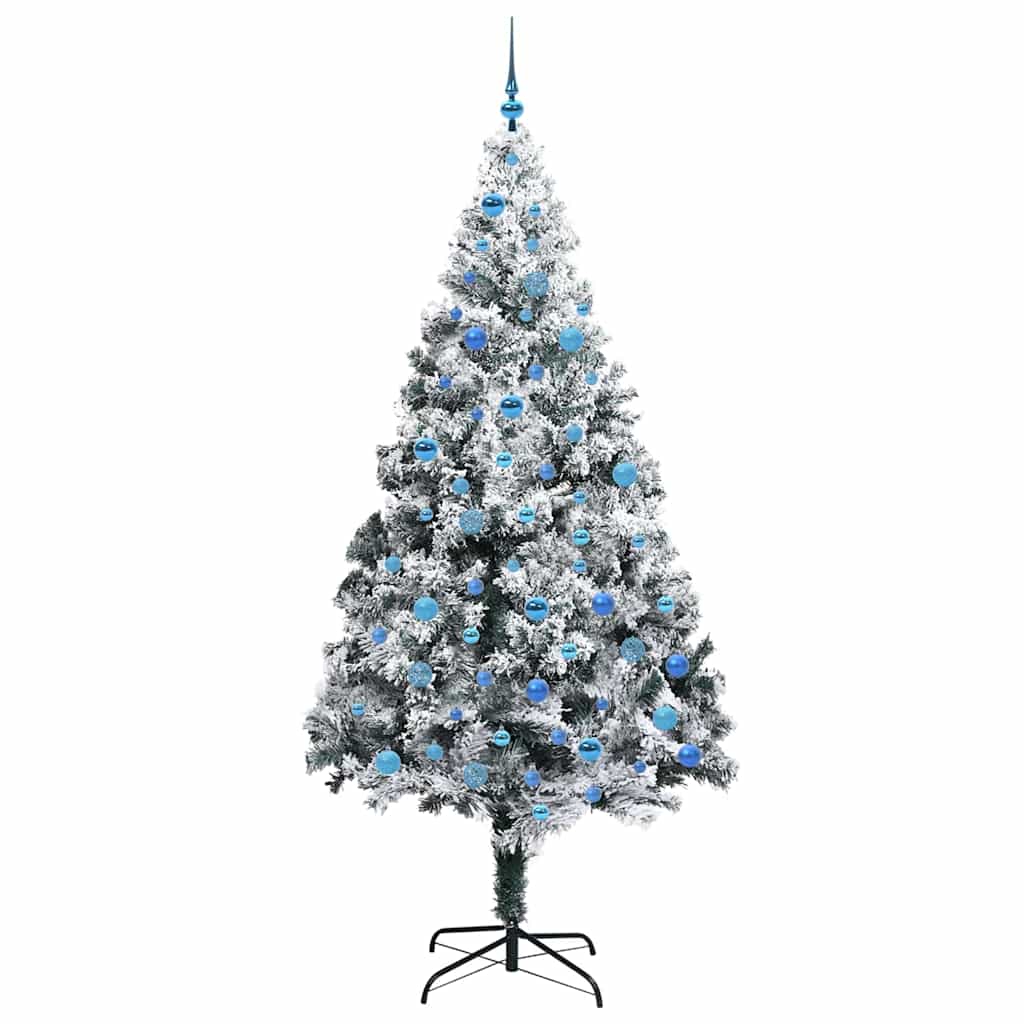 Kunstkerstboom met 300 LED Wit 240 cm PVC en Staal en Kunststof is nu te koop bij PeponiXL, paradijselijk wonen!