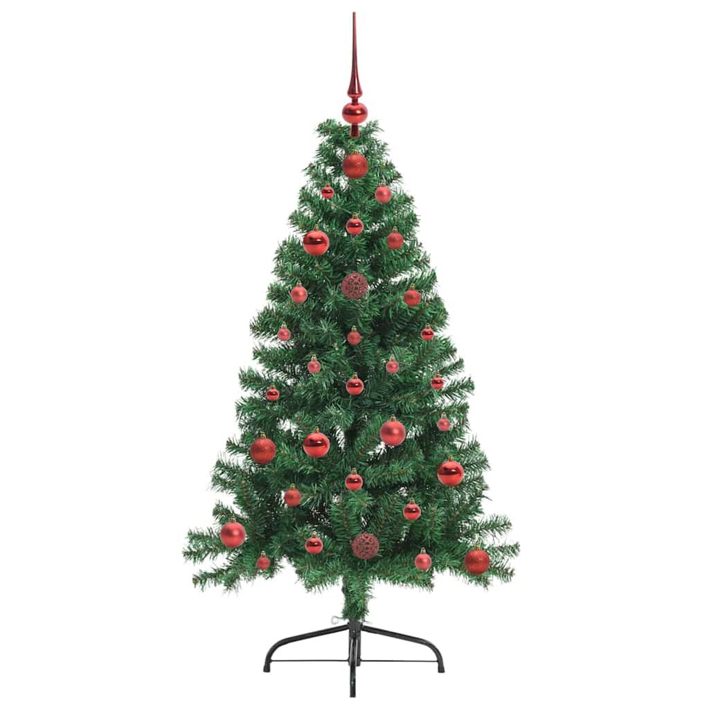 Kunstmatig Voorverlicht Kerstboom met 150 LED Groen 120 cm PVC is nu te koop bij PeponiXL, paradijselijk wonen!