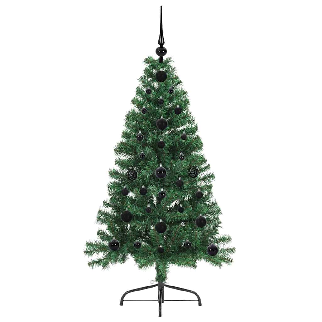 Kunstmatig Voorverlicht Kerstboom met 150 LED Groen 120 cm PVC is nu te koop bij PeponiXL, paradijselijk wonen!