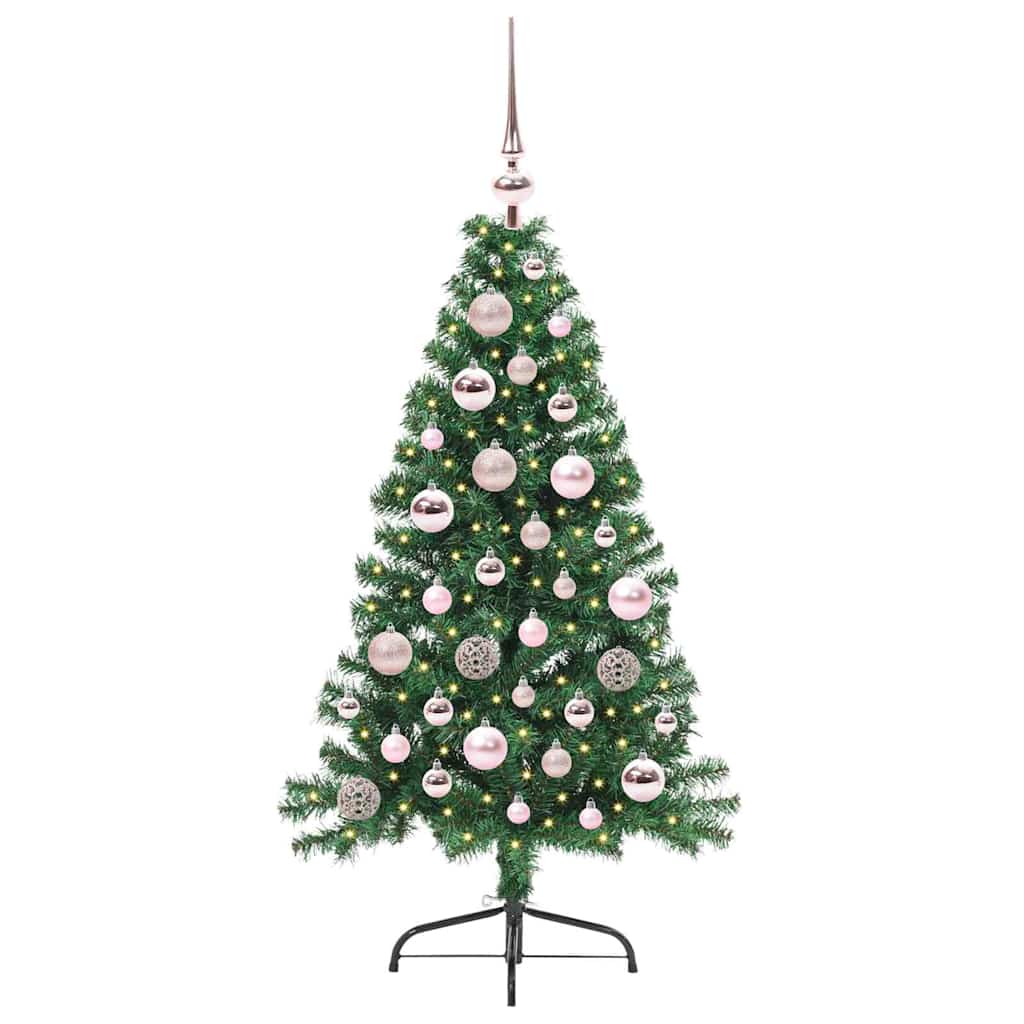 Kunstmatig Voorverlicht Kerstboom met 150 LED Groen 120 cm PVC is nu te koop bij PeponiXL, paradijselijk wonen!