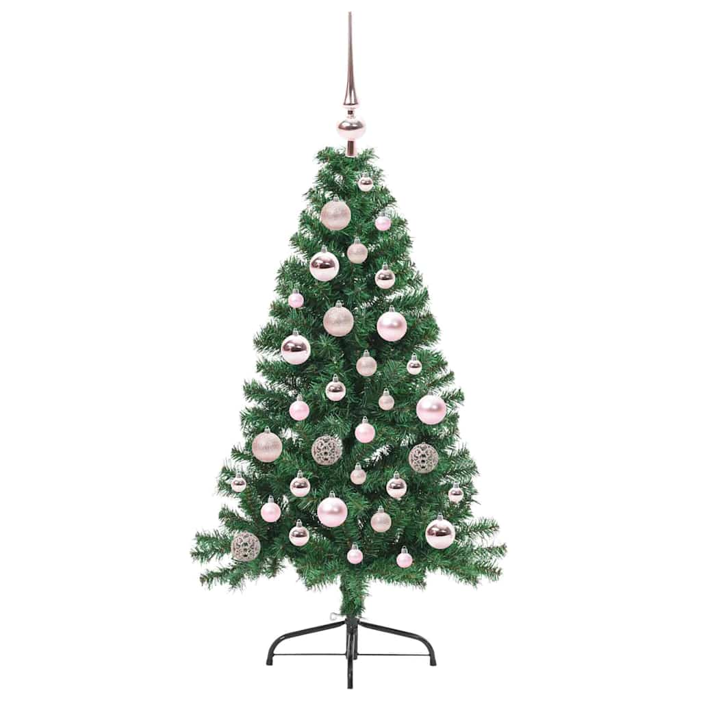 Kunstmatig Voorverlicht Kerstboom met 150 LED Groen 120 cm PVC is nu te koop bij PeponiXL, paradijselijk wonen!