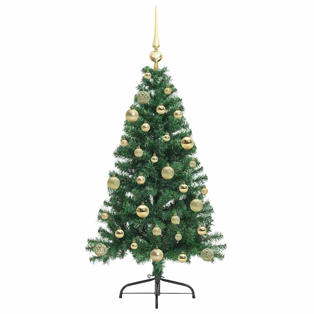 Kunstmatig Voorverlicht Kerstboom met 150 LED Groen 120 cm PVC is nu te koop bij PeponiXL, paradijselijk wonen!