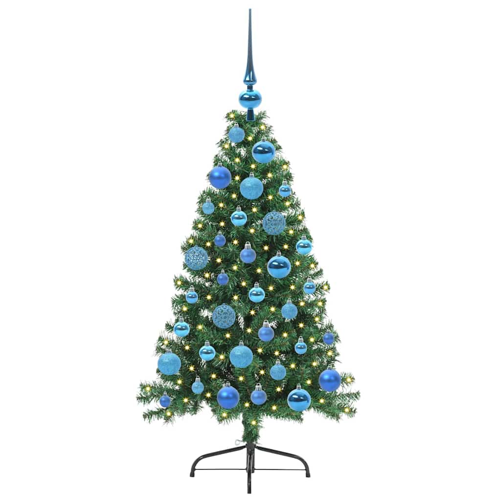 Kunstmatig Voorverlicht Kerstboom met 150 LED Groen 120 cm PVC is nu te koop bij PeponiXL, paradijselijk wonen!