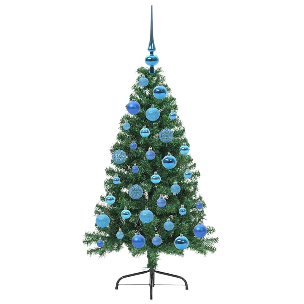 Kunstmatig Voorverlicht Kerstboom met 150 LED Groen 120 cm PVC is nu te koop bij PeponiXL, paradijselijk wonen!