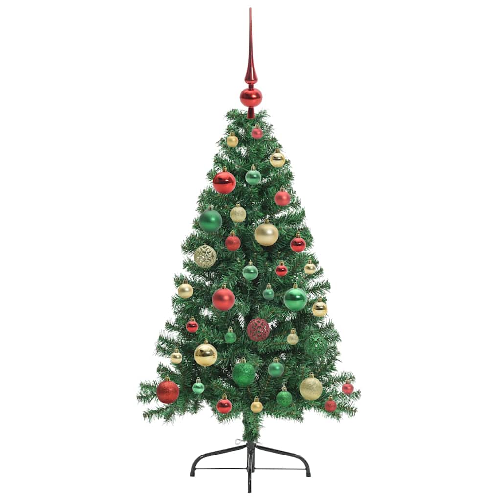 Kunstmatig Voorverlicht Kerstboom met 150 LED Groen 120 cm PVC is nu te koop bij PeponiXL, paradijselijk wonen!