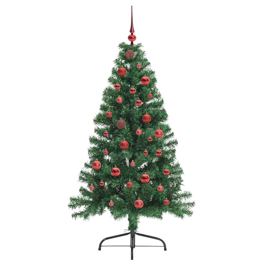 Kunstmatig Voorverlicht Kerstboom met 150 LED Groen 150 cm PVC is nu te koop bij PeponiXL, paradijselijk wonen!