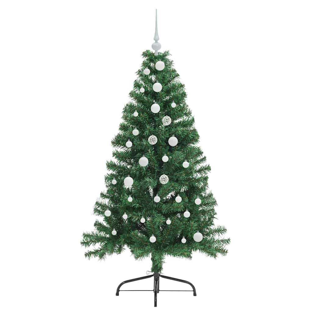 Kunstmatig Voorverlicht Kerstboom met 150 LED Groen 150 cm PVC is nu te koop bij PeponiXL, paradijselijk wonen!