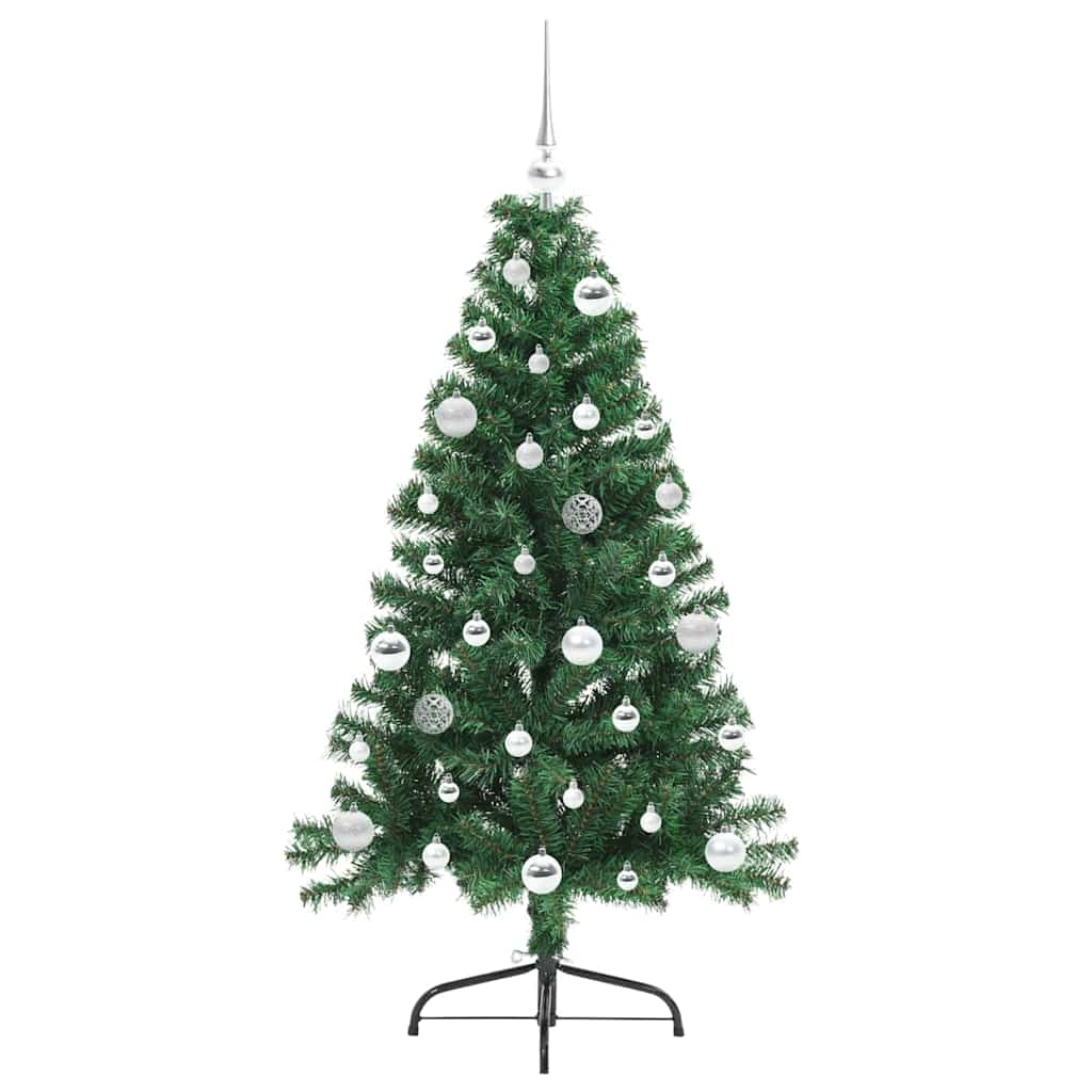 Kunstmatig Voorverlicht Kerstboom met 150 LED Groen 150 cm PVC is nu te koop bij PeponiXL, paradijselijk wonen!