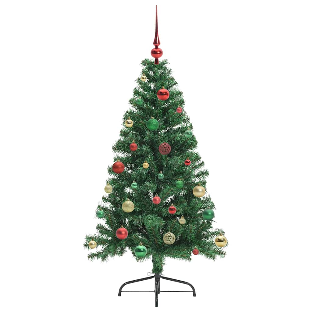 Kunstmatig Voorverlicht Kerstboom met 150 LED Groen 150 cm PVC is nu te koop bij PeponiXL, paradijselijk wonen!