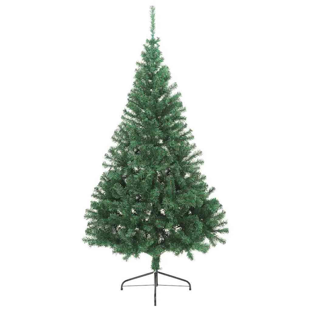 Kunstmatig Voorverlicht Kerstboom met 300 LED Groen 180 cm PVC is nu te koop bij PeponiXL, paradijselijk wonen!