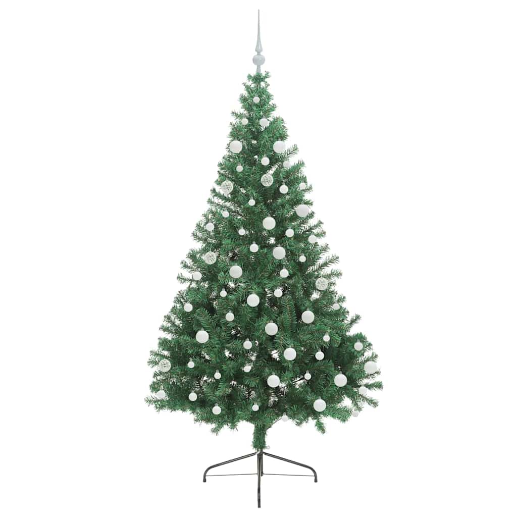 Kunstmatig Voorverlicht Kerstboom met 300 LED Groen 180 cm PVC is nu te koop bij PeponiXL, paradijselijk wonen!