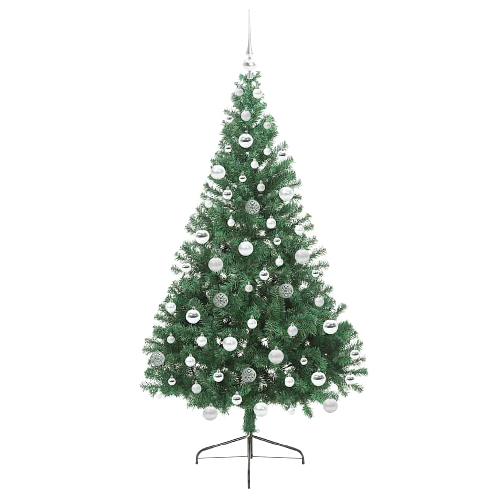 Kunstmatig Voorverlicht Kerstboom met 300 LED Groen 180 cm PVC is nu te koop bij PeponiXL, paradijselijk wonen!