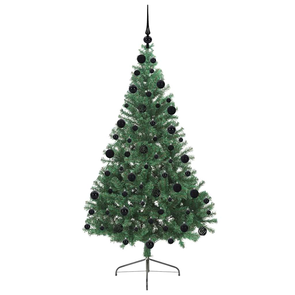 Kunstmatig Voorverlicht Kerstboom met 300 LED Groen 210 cm PVC is nu te koop bij PeponiXL, paradijselijk wonen!
