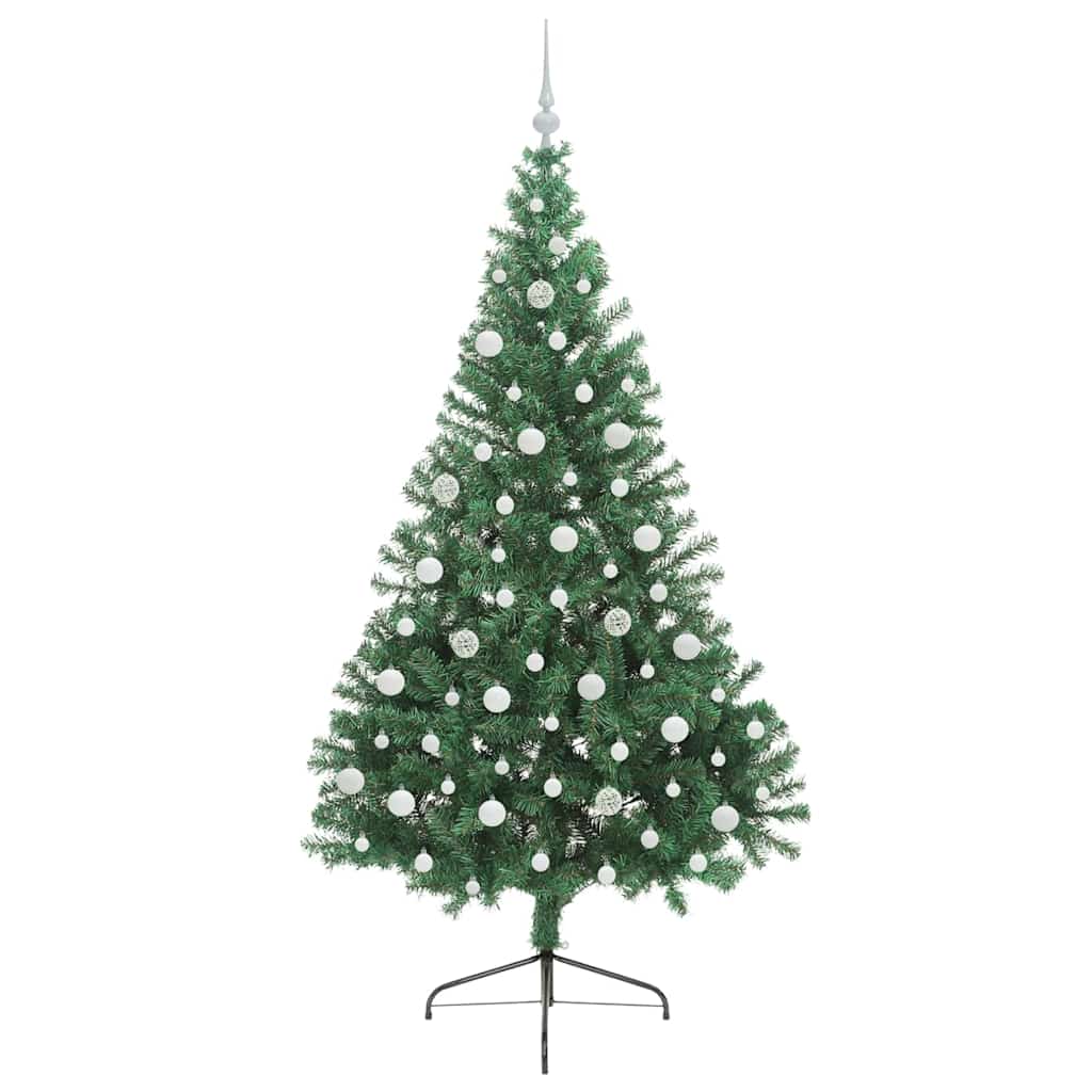 Kunstmatig Voorverlicht Kerstboom met 300 LED Groen 210 cm PVC is nu te koop bij PeponiXL, paradijselijk wonen!
