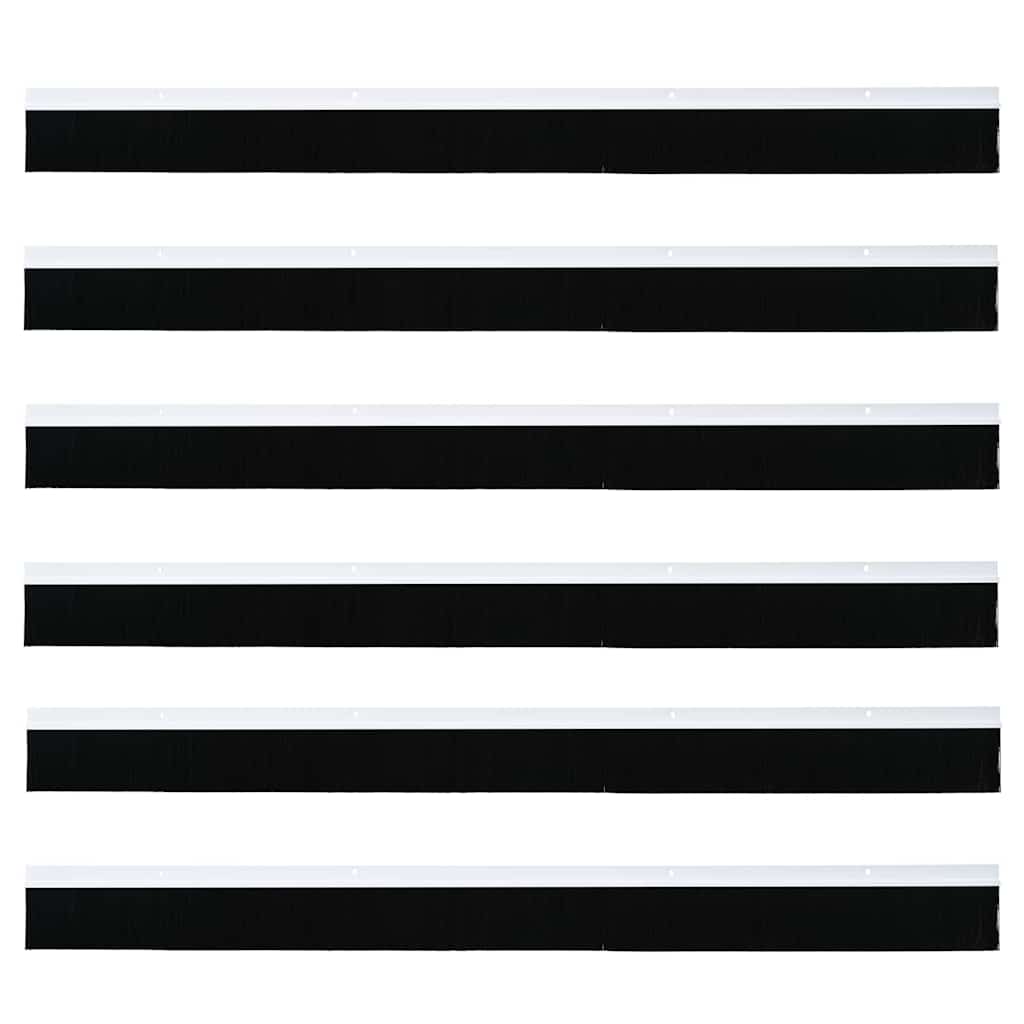 Schroefbare Deurborstelafsluitingen 6 pcs Wit 100 cm is nu te koop bij PeponiXL, paradijselijk wonen!