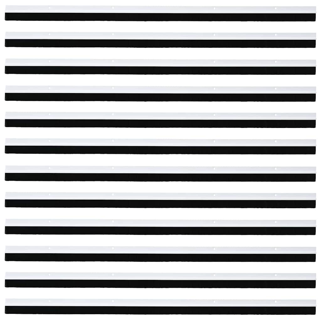 Schroefbare Deurborstelafsluitingen 12 pcs Wit 100 cm is nu te koop bij PeponiXL, paradijselijk wonen!