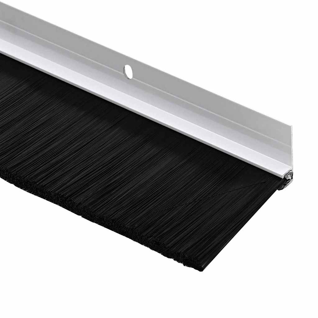 Schroefbare Deurborstelafsluitingen 2 pcs Wit 100 cm is nu te koop bij PeponiXL, paradijselijk wonen!