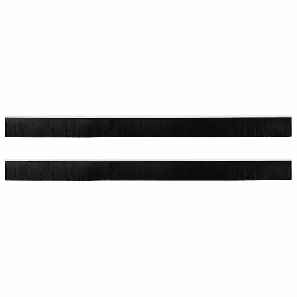 Schroefbare Deurborstelafsluitingen 2 pcs Wit 100 cm is nu te koop bij PeponiXL, paradijselijk wonen!
