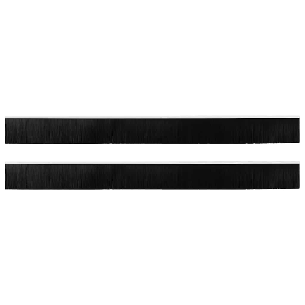 Schroefbare Deurborstelafsluitingen 2 pcs Wit 100 cm is nu te koop bij PeponiXL, paradijselijk wonen!