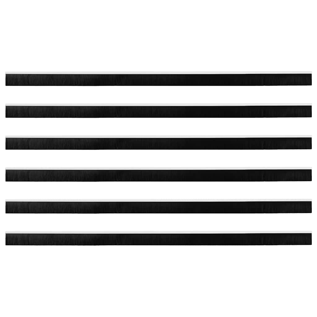 Schroefbare Deurborstelafsluitingen 6 pcs Wit 100 cm is nu te koop bij PeponiXL, paradijselijk wonen!