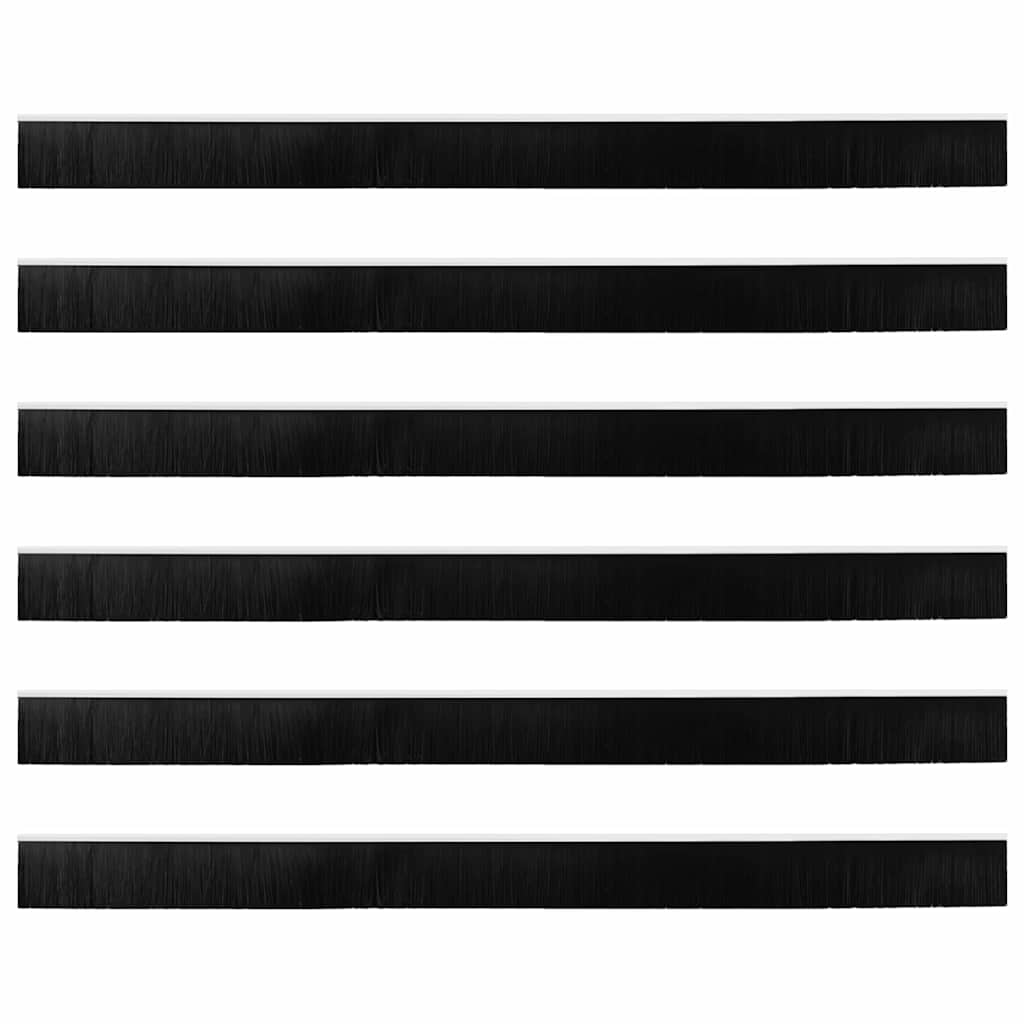 Schroefbare Deurborstelafsluitingen 6 pcs Wit 100 cm is nu te koop bij PeponiXL, paradijselijk wonen!