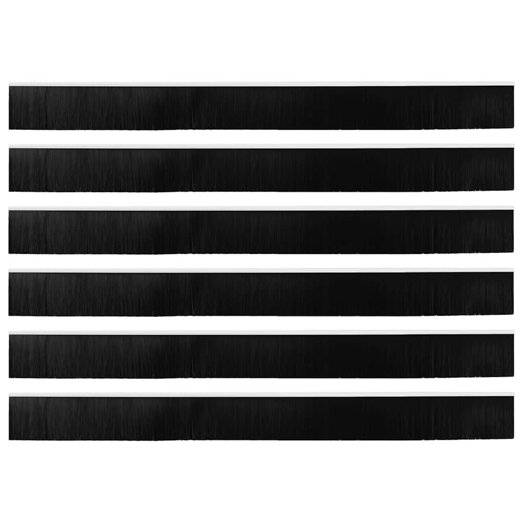 Schroefbare Deurborstelafsluitingen 6 pcs Wit 100 cm is nu te koop bij PeponiXL, paradijselijk wonen!