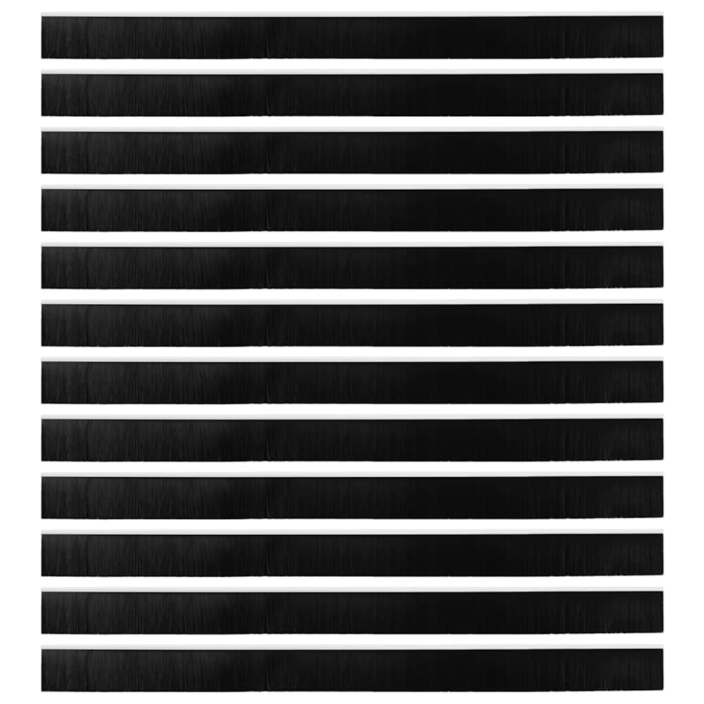 Schroefbare Deurborstelafsluitingen 12 pcs Wit 100 cm is nu te koop bij PeponiXL, paradijselijk wonen!