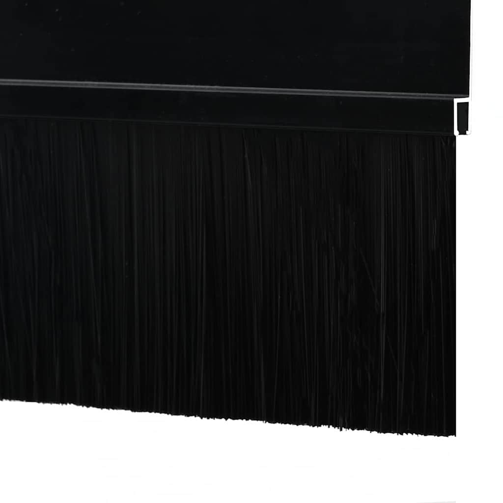 Zelfklevende Deurborstels 2 pcs Zwart 100 cm Aluminium Legering is nu te koop bij PeponiXL, paradijselijk wonen!