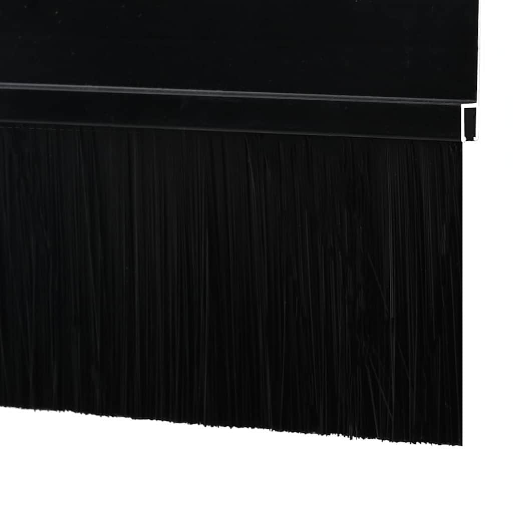 Zelfklevende Deurborstels 6 pcs Zwart 100 cm Aluminium Legering is nu te koop bij PeponiXL, paradijselijk wonen!
