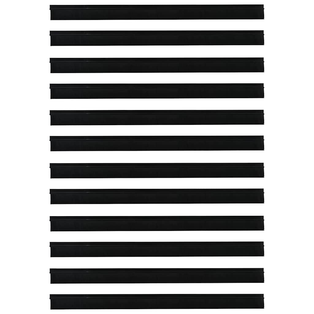 Zelfklevende Deurborstels 12 pcs Zwart 100 cm is nu te koop bij PeponiXL, paradijselijk wonen!