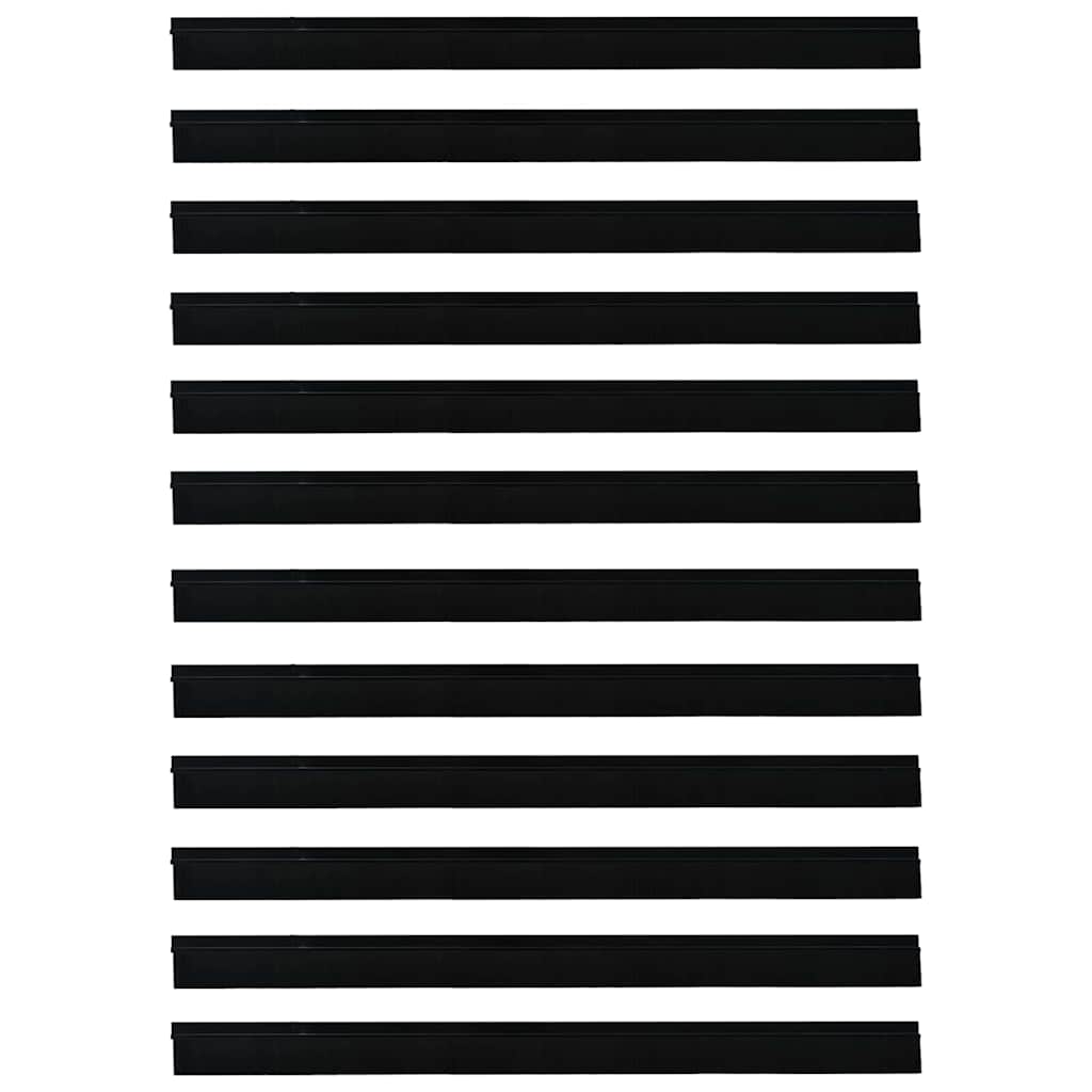Zelfklevende Deurborstels 12 pcs Zwart 100 cm is nu te koop bij PeponiXL, paradijselijk wonen!