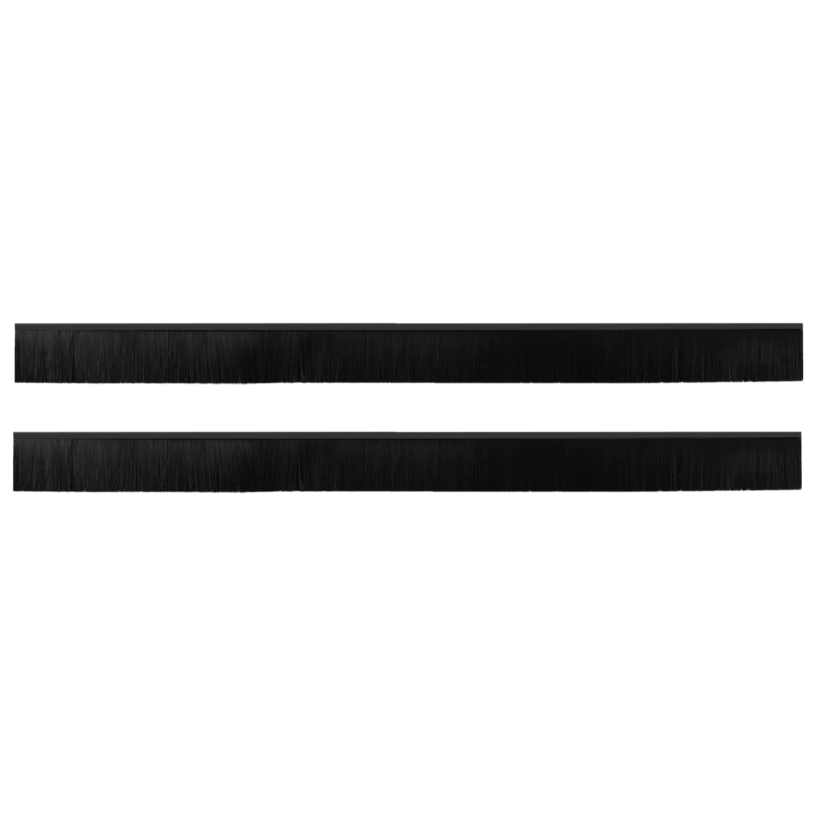 Zelfklevende Deurborstels 2 pcs Zwart 100 cm Aluminium Legering is nu te koop bij PeponiXL, paradijselijk wonen!