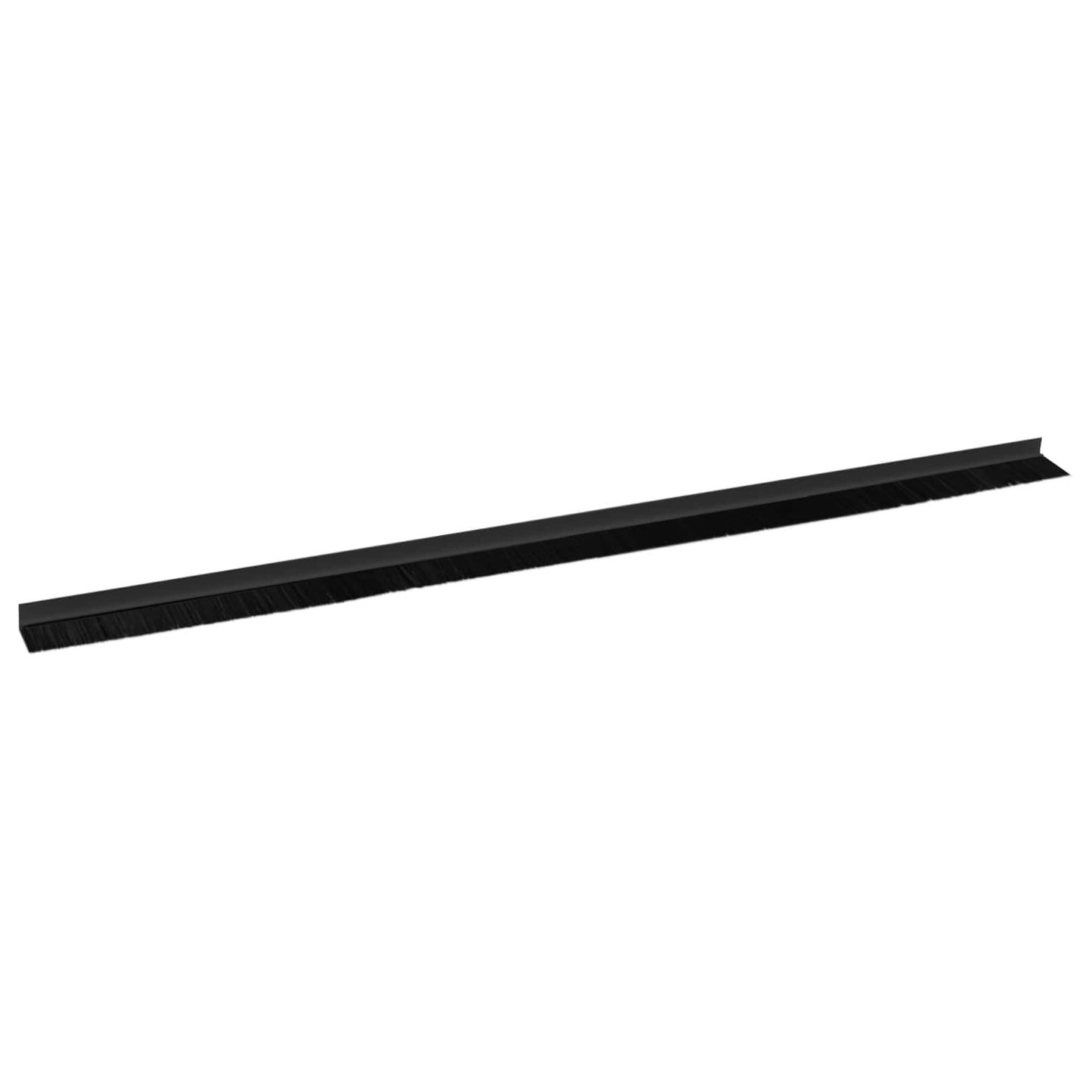 Zelfklevende Deurborstels 6 pcs Zwart 100 cm Aluminium Legering is nu te koop bij PeponiXL, paradijselijk wonen!
