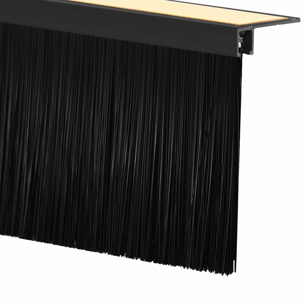 Zelfklevende Deurborstels 12 pcs Zwart 100 cm is nu te koop bij PeponiXL, paradijselijk wonen!