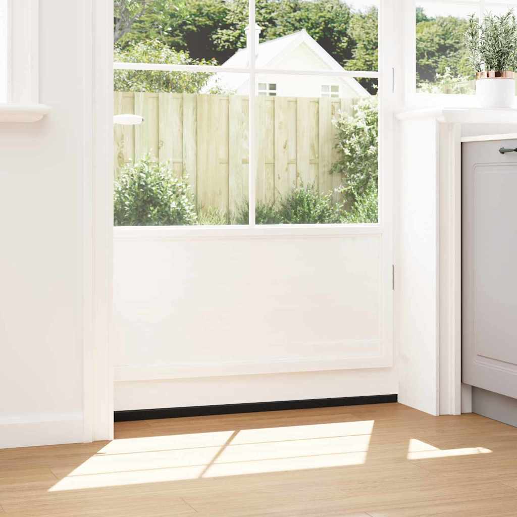 Zelfklevende Deurborstels 12 pcs Zwart 100 cm is nu te koop bij PeponiXL, paradijselijk wonen!