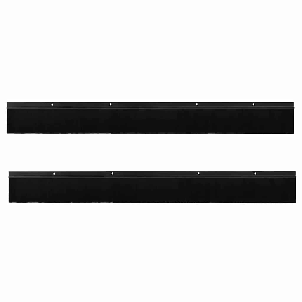 Schroefbare Deurborstelafsluitingen 2 pcs Zwart 100 cm is nu te koop bij PeponiXL, paradijselijk wonen!