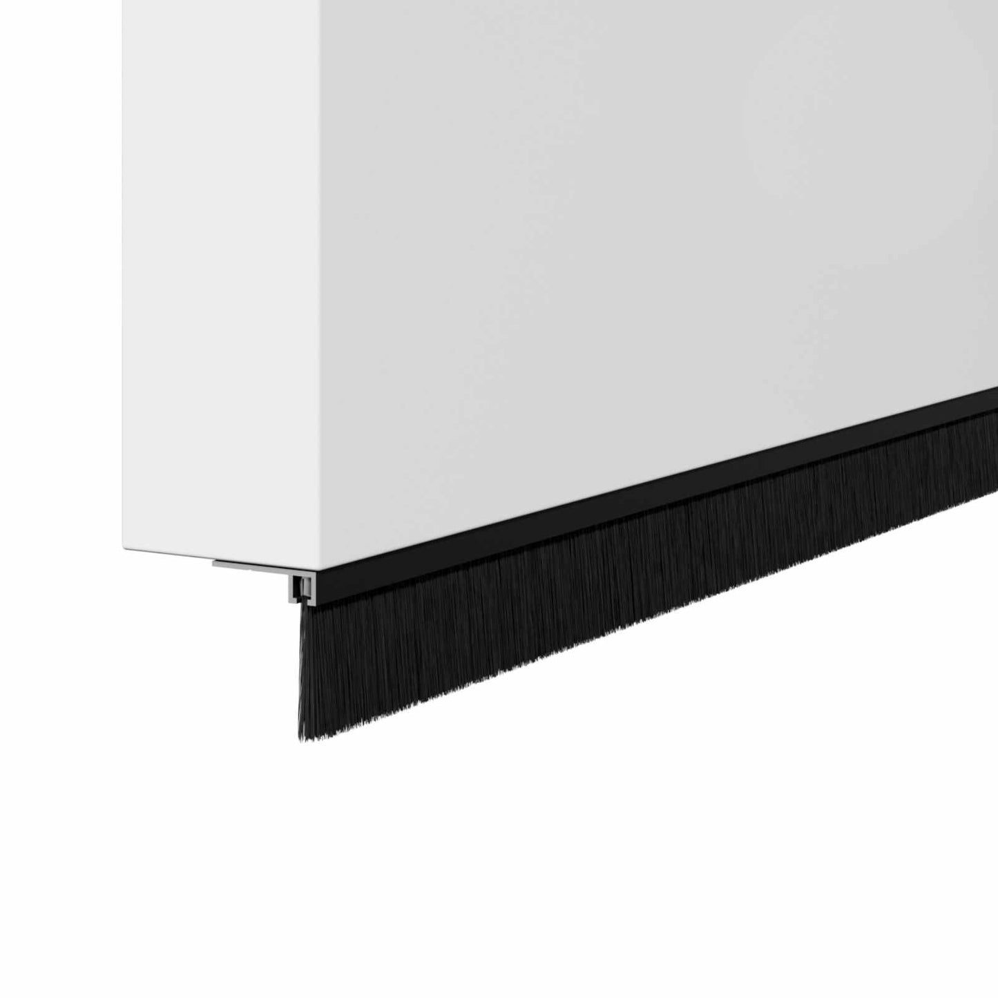 Schroefbare Deurborstelafsluitingen 2 pcs Zwart 100 cm is nu te koop bij PeponiXL, paradijselijk wonen!