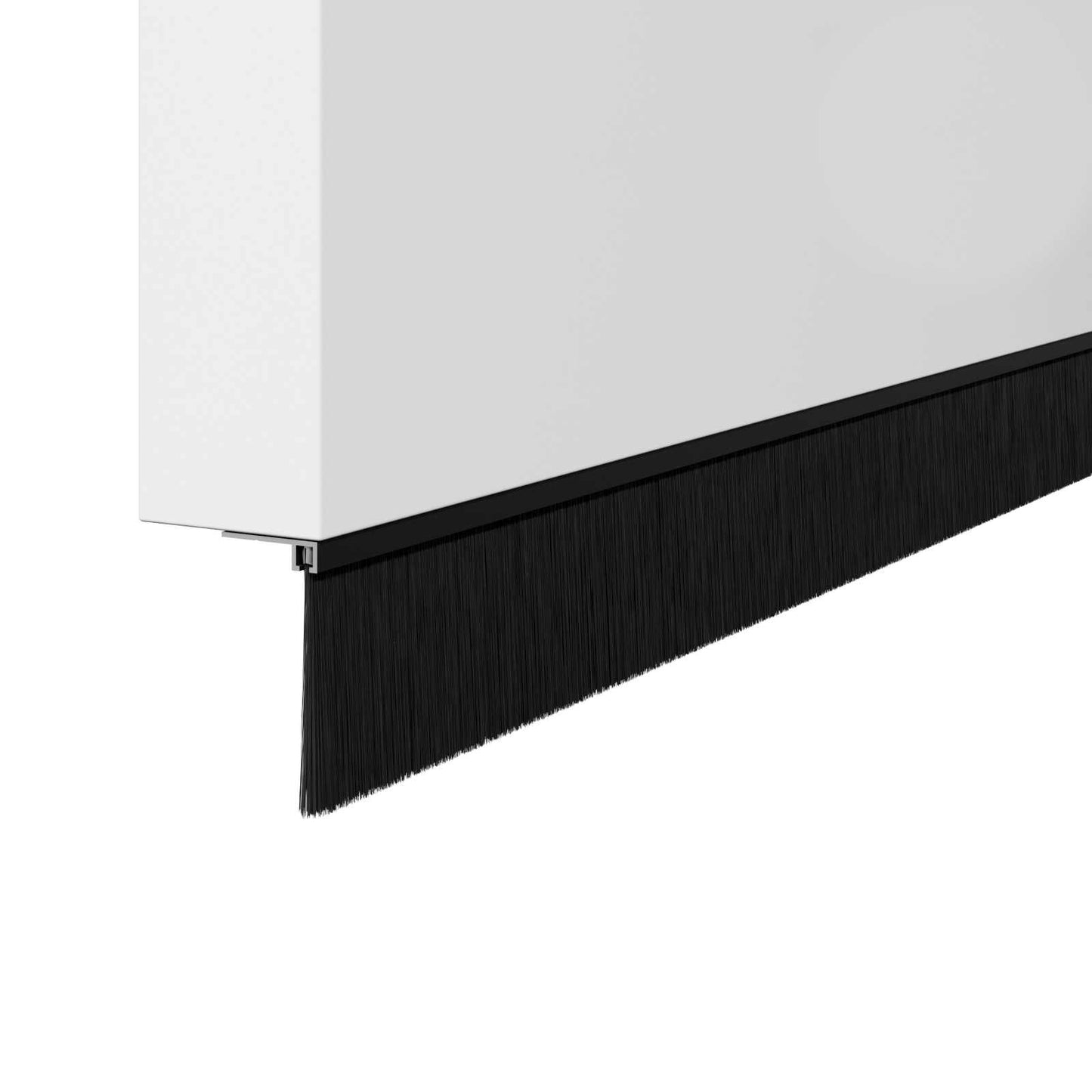 Schroefbare Deurborstelafsluitingen 2 pcs Zwart 100 cm is nu te koop bij PeponiXL, paradijselijk wonen!