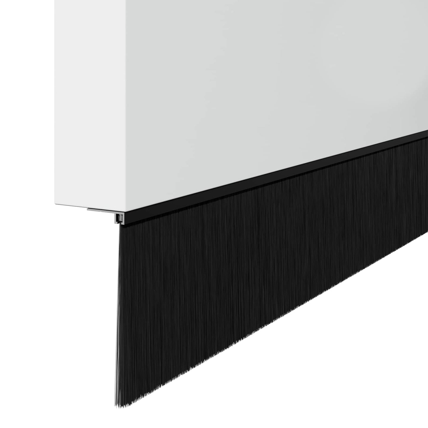 Schroefbare Deurborstelafsluitingen 6 pcs Zwart 100 cm is nu te koop bij PeponiXL, paradijselijk wonen!