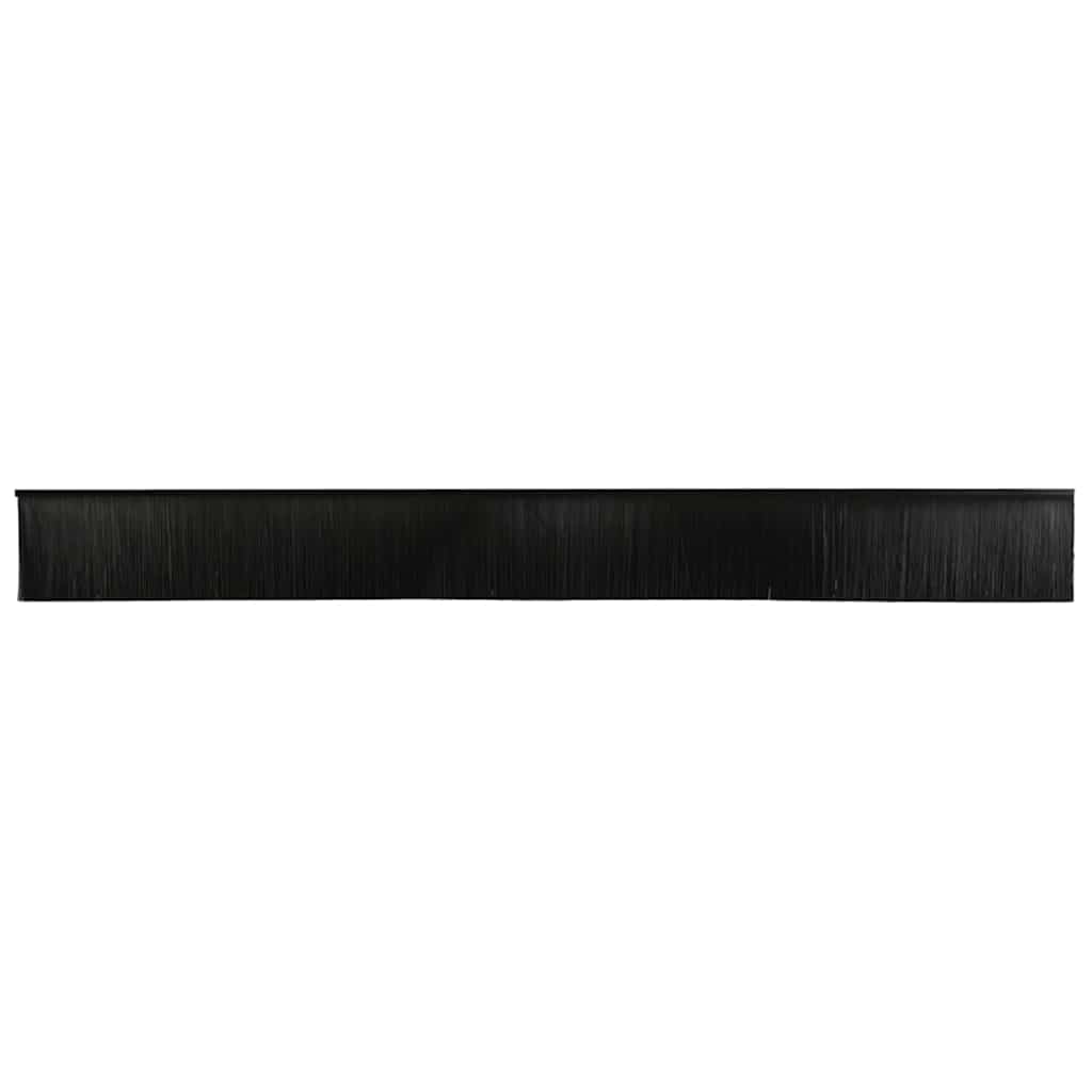 Schroefbare Deurborstelafsluitingen 6 pcs Zwart 100 cm is nu te koop bij PeponiXL, paradijselijk wonen!