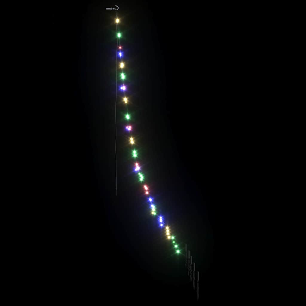 LED Kerstboom met Grondspiesjes Multikleur 182 cm Metaal is nu te koop bij PeponiXL, paradijselijk wonen!
