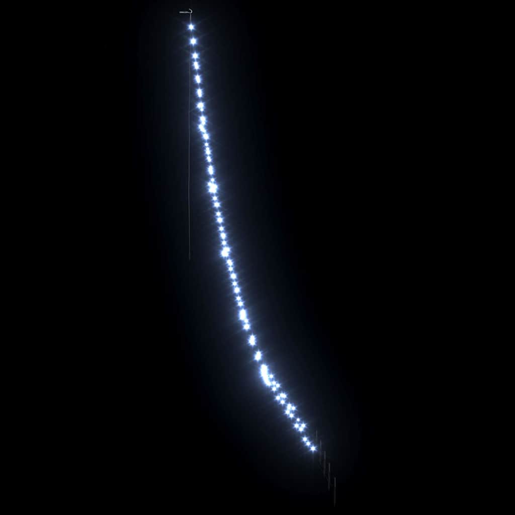 LED Kerstboom met Grondspiesjes Koudwit 306 cm Metaal is nu te koop bij PeponiXL, paradijselijk wonen!